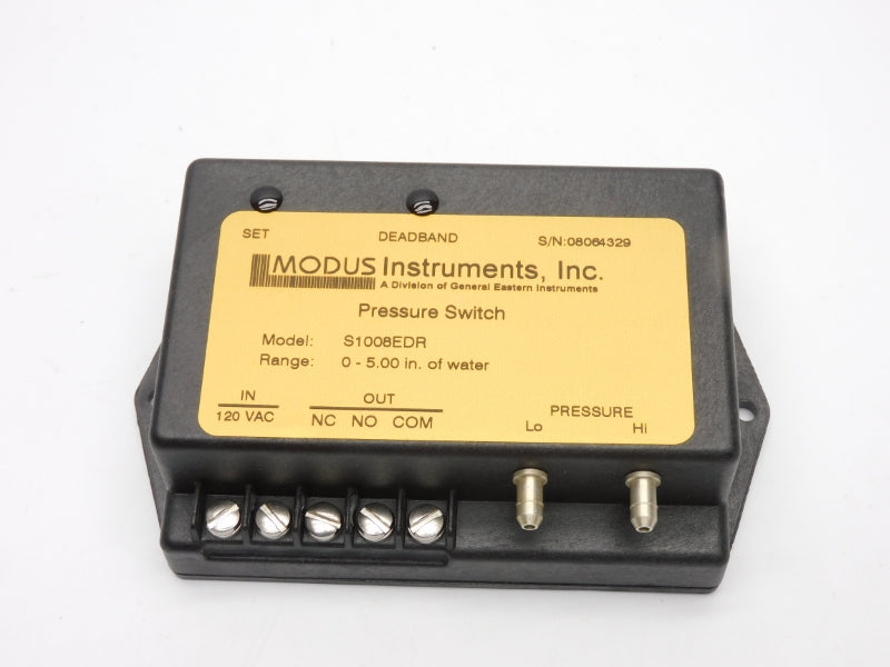 MODUS INSTRUMENTS S1008EDR 120VAC 0-5.00"H2O NSMP