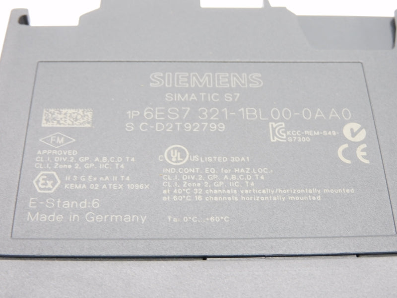 SIEMENS 6ES7321-1BL00-0AA0 24VDC NSMP