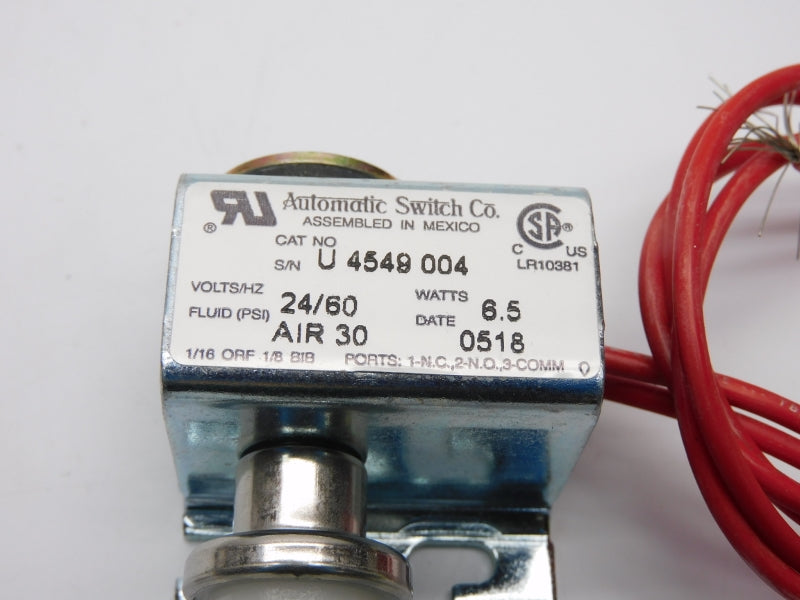 ASCO U4549004 24V 30PSI 1/8" NSMP