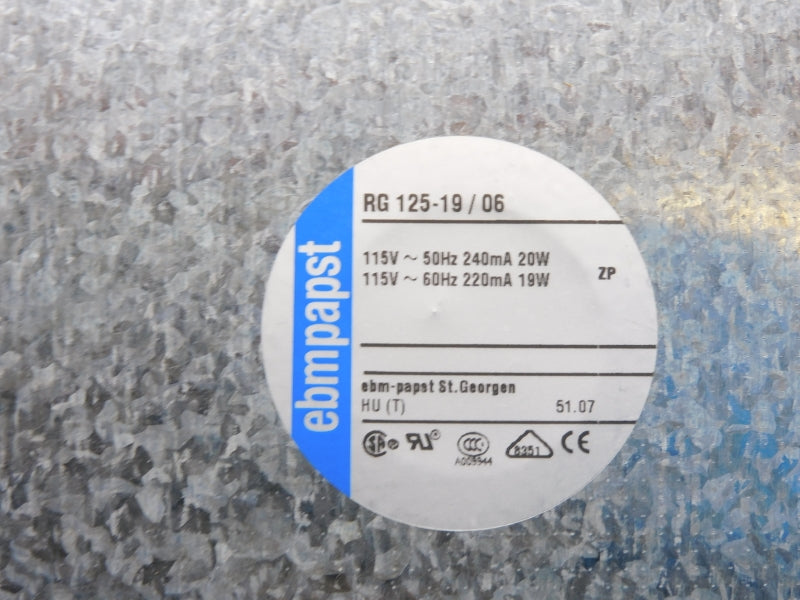 EBMPAPST RG125-19/06 115V NSNP