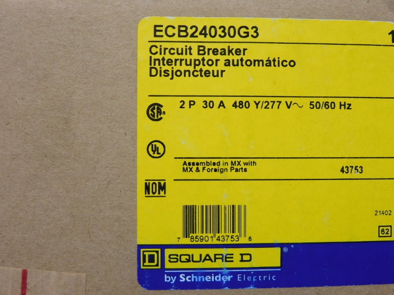 SQUARE D ECB24030G3 277V 30A NSFS