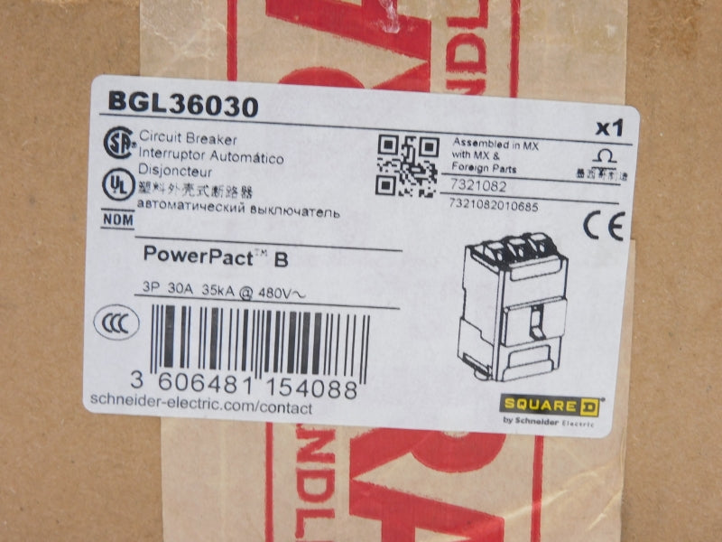 SQUARE D BGL36030 480V 30A NSFS