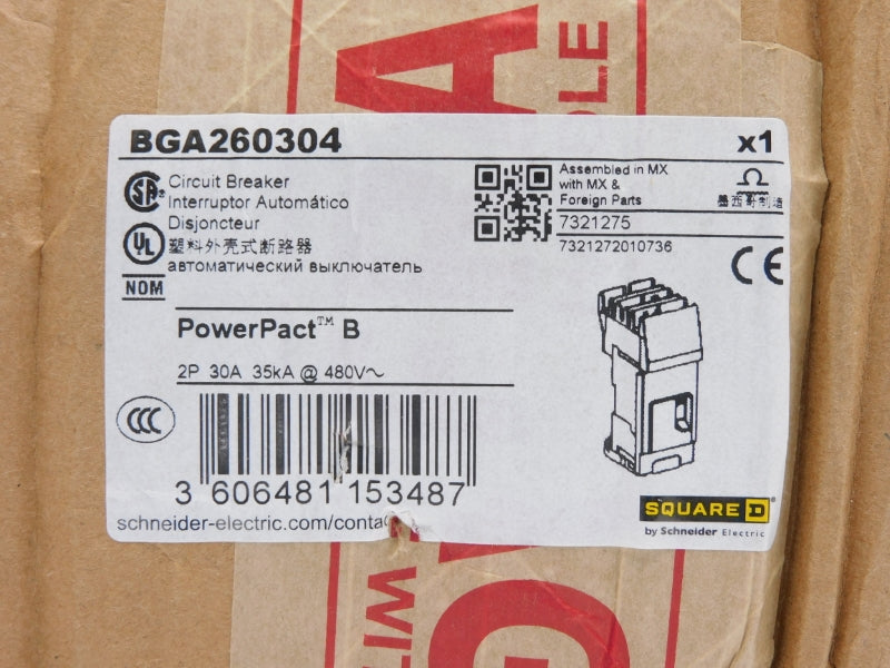SQUARE D BGA260304 480V 30A NSFS