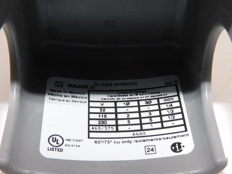 SQUARE D 9036DG2 SER. B 460/575V NSNP