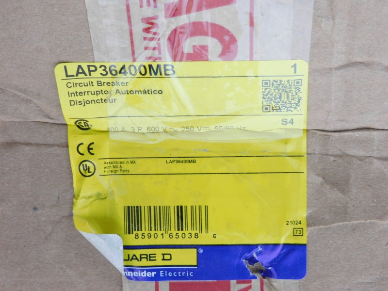 SQUARE D LAP36400MB SER. 4 600V 400A NSMP