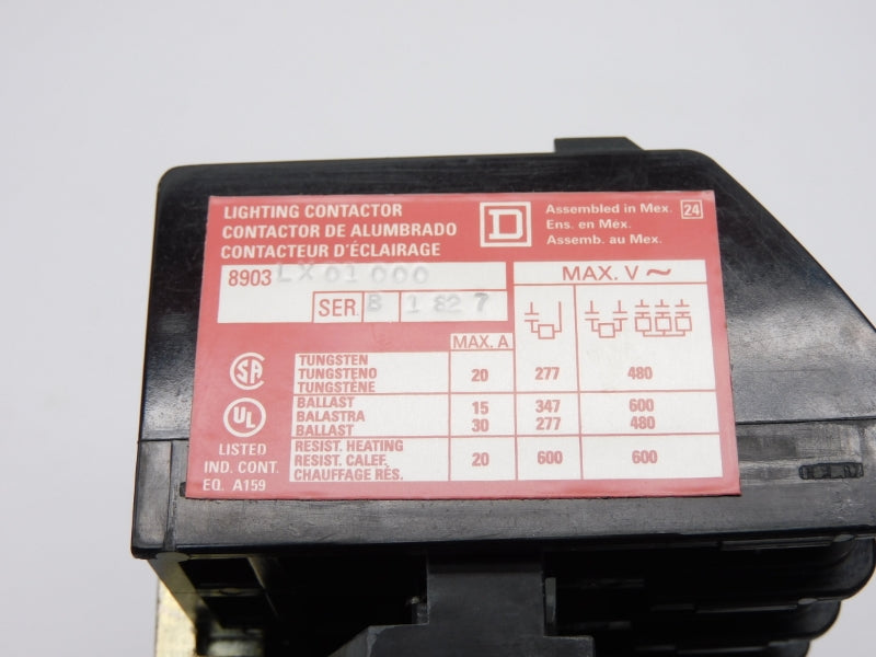 SQUARE D 8903LXO1000V02 SER. B 110/120V 30A NSMP