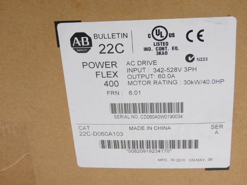 INDUSTRIAL SPARE PART 22C-D060A103 SER. A 342-528V 64.0A F/W 6.01 NSMP