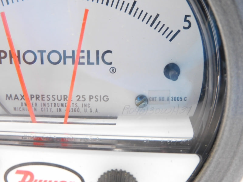 DWYER A3005C 0-5"H2O 25PSI NSMP