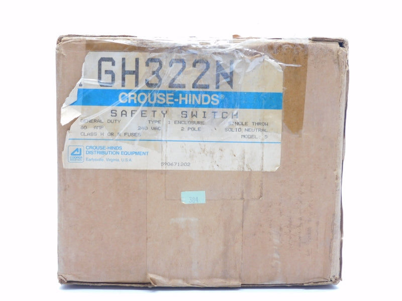 CROUSE HINDS GH322N 240VAC 60A NSMP