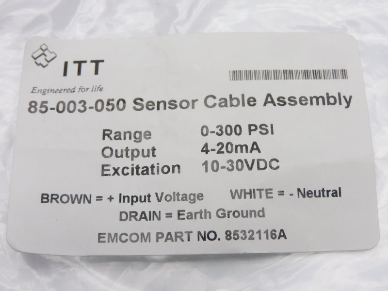 ITT 85-003-050 10-30VDC 0-300PSI NSMP