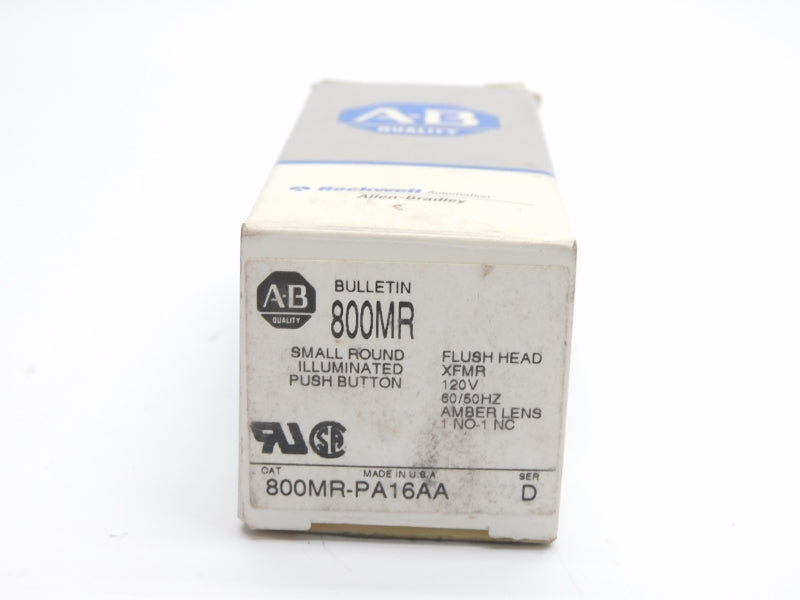 ALLEN BRADLEY 800MR-PA16AA SER. D 120V (GY/BL) NSMP