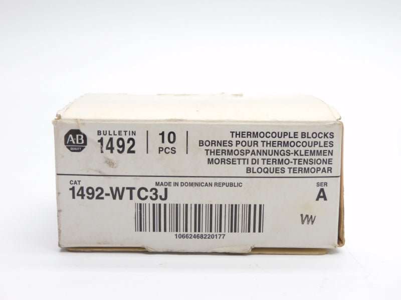 ALLEN BRADLEY 1492-WTC3J SER. A (PKG OF 10) (WH) NSMP
