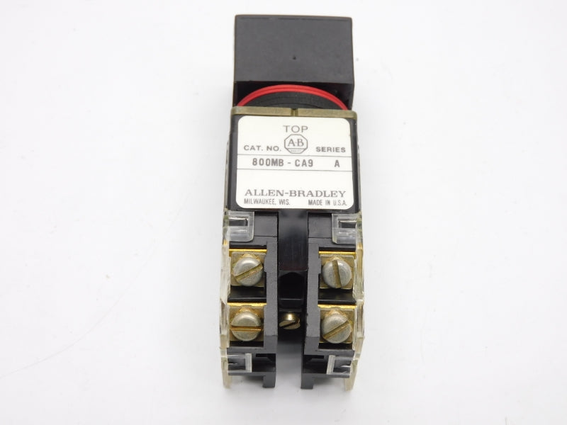 ALLEN BRADLEY 800MB-CA9BK SER. A 300VAC 10A (BK/YL) NSMP