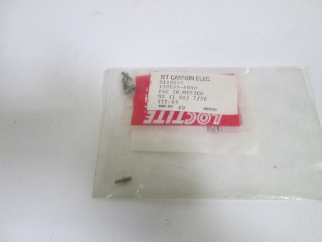 ITT CANNON 110550-0000 (D110550) * NEW IN FACTORY BAG *