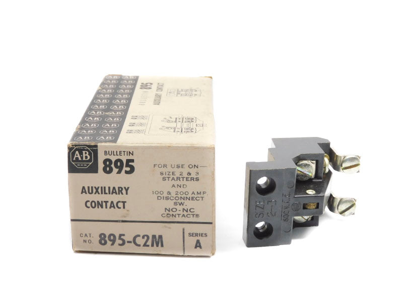 ALLEN BRADLEY 895-C2M SER. A 600VAC 100/200A (BK/WH) NSMP