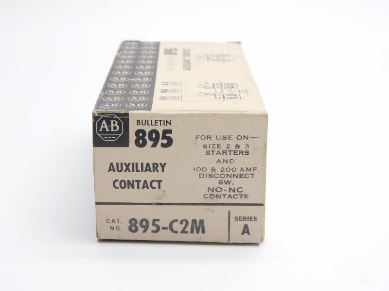 ALLEN BRADLEY 895-C2M SER. A 600VAC 100/200A (BK/WH) NSMP