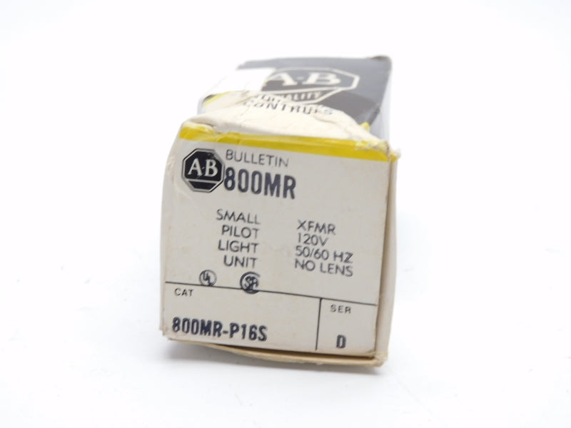 ALLEN BRADLEY 800MR-P16S SER. D 120V (BK/YL) NSMP
