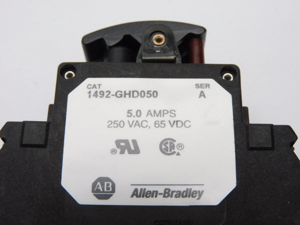 ALLEN BRADLEY 1492-GHD050 SER. A 250VAC 5.0A (WH) NSMP