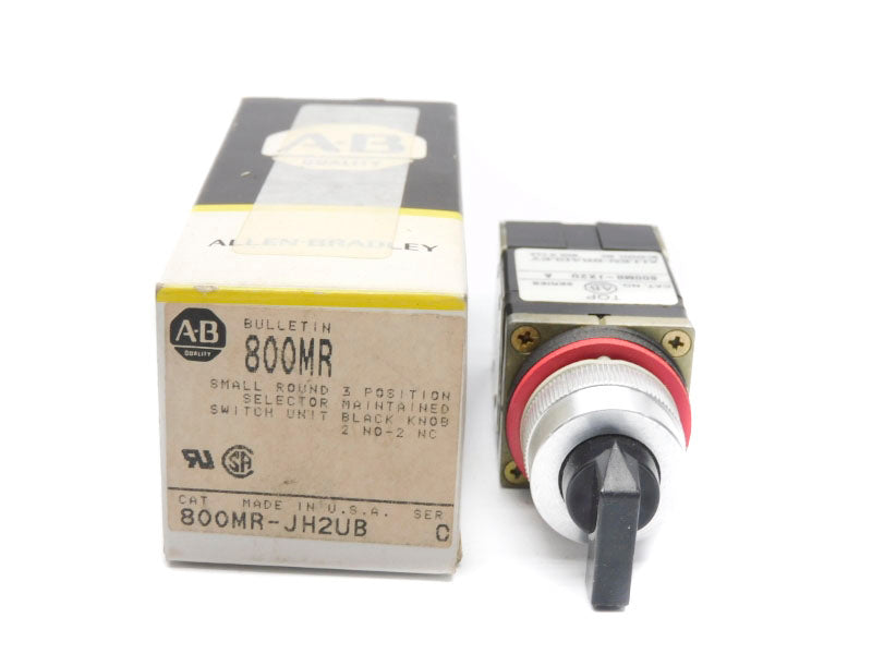 ALLEN BRADLEY 800MR-JH2UB SER. C 300VAC (BK/YL) NSMP