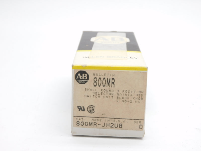 ALLEN BRADLEY 800MR-JH2UB SER. C 300VAC (BK/YL) NSMP