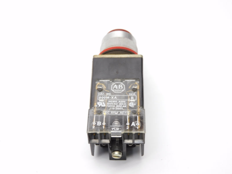 ALLEN BRADLEY 800MR-PB16RA SER. D 120V (BK/YL) NSMP