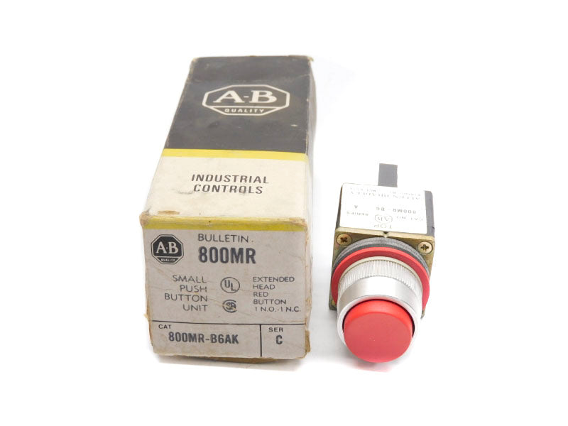 ALLEN BRADLEY 800MR-B6AK SER. C (AS PICTURED) (BK/YL) NSMP