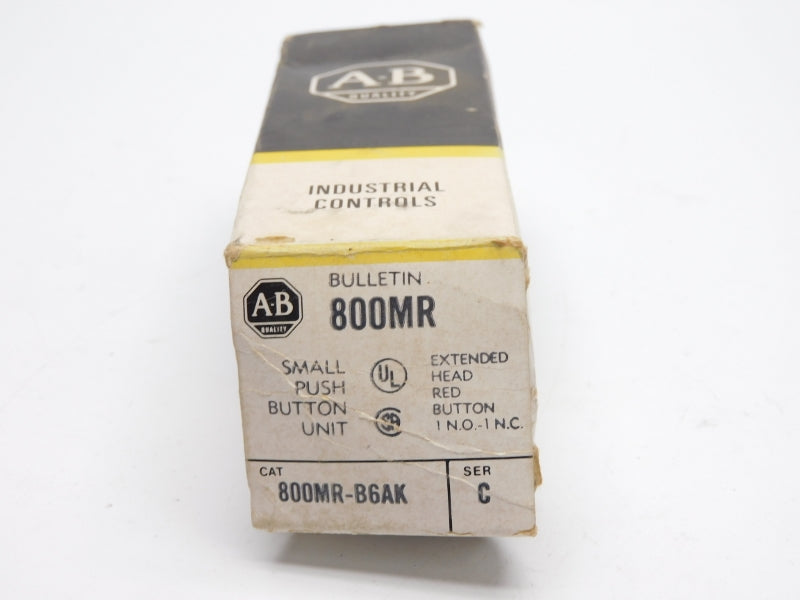 ALLEN BRADLEY 800MR-B6AK SER. C (AS PICTURED) (BK/YL) NSMP