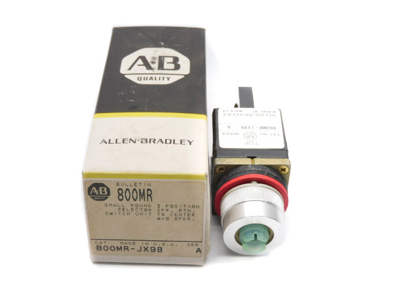 ALLEN BRADLEY 800MR-JX9B SER. A (AS PICTURED) (BK/YL) NSMP