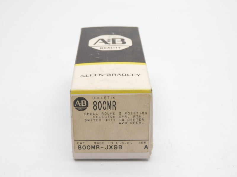 ALLEN BRADLEY 800MR-JX9B SER. A (AS PICTURED) (BK/YL) NSMP