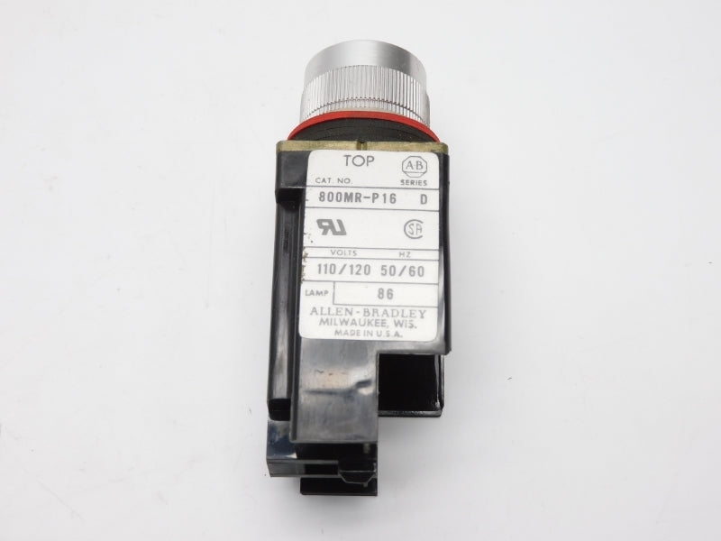 ALLEN BRADLEY 800MR-P16 SER. D 120V (AS PICTURED) (BK/YL) NSMP