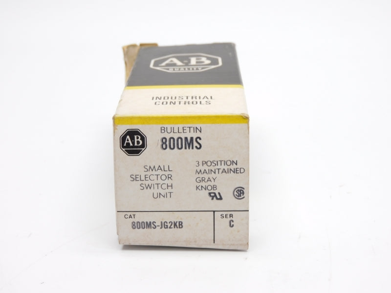 ALLEN BRADLEY 800MS-JG2KB SER. C 300VAC (BK/YL) NSMP