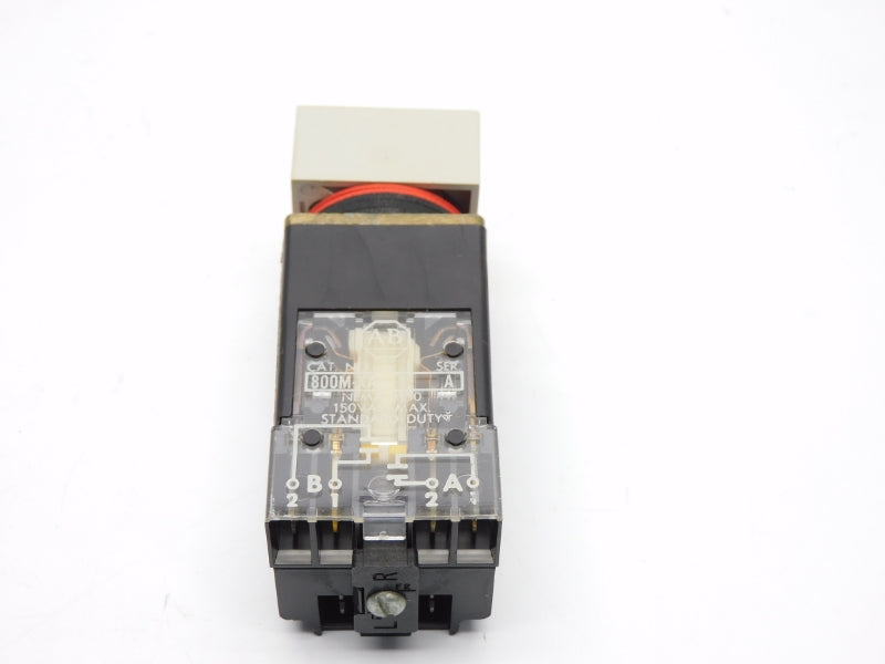 ALLEN BRADLEY 800MS-PB16ARA20 SER. B 110/120V (BK/YL) NSMP