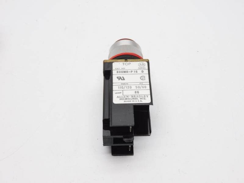 ALLEN BRADLEY 800MR-P16R SER. D 120V (BK/YL) NSMP