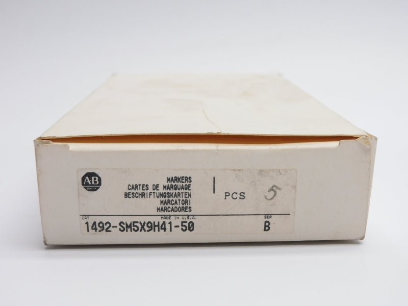 ALLEN BRADLEY 1492-SM5X9H41-50 SER. B 41-50 (PKG OF 5) (WH) NSMP
