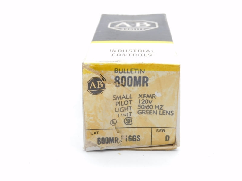 ALLEN BRADLEY 800MR-P16GS SER. D 120V (BK/YL) NSMP