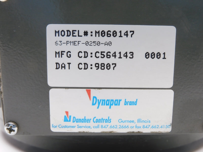 DYNAPAR 63-PMEF-0250-A0 M060147 NSNP