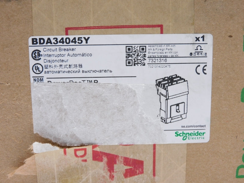 SQUARE D BDA34045Y 277V 45A NSFS