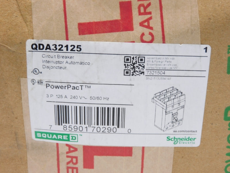 SQUARE D QDA32125 240V 125A NSFS