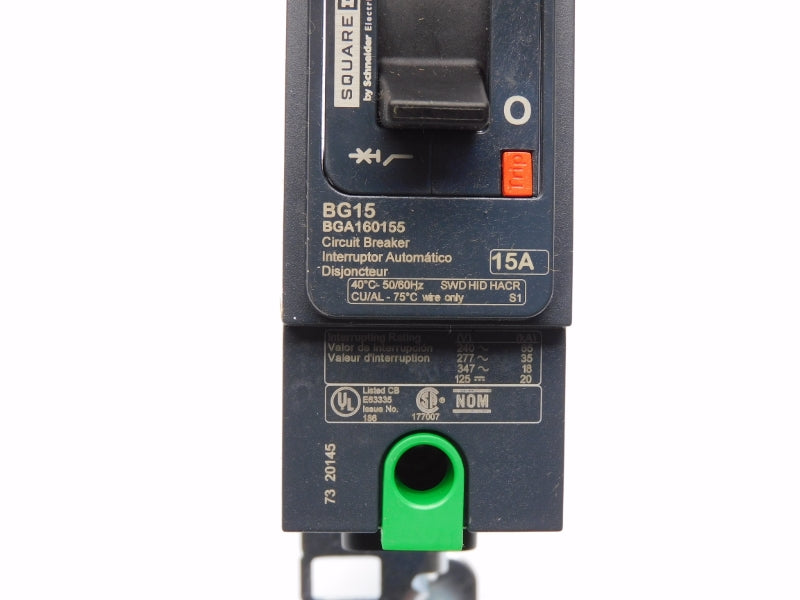SQUARE D BGA160155 277V 15A NSMP