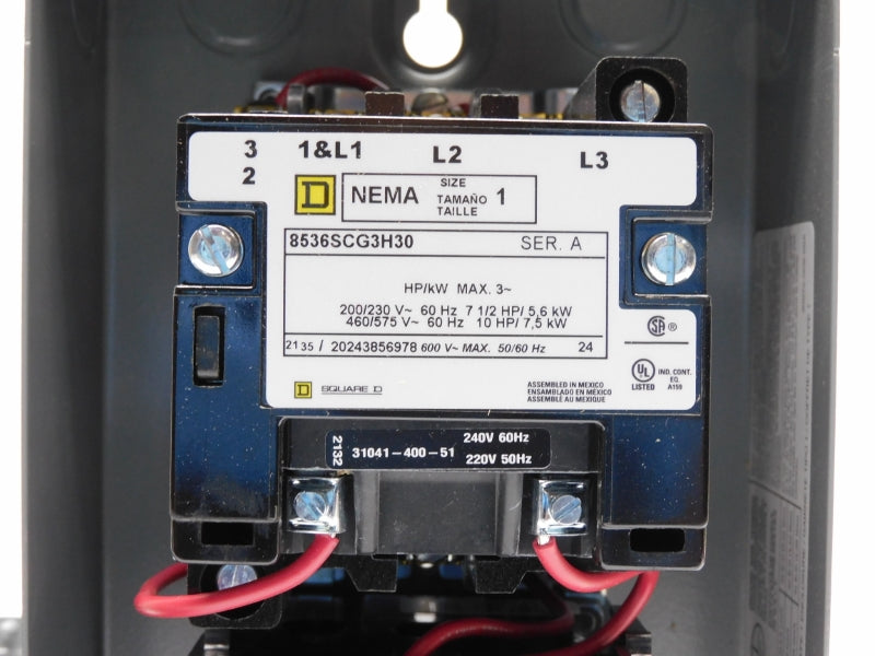 SQUARE D 8536SCG3V03H30 SER. A 220/240V 9-27A NSMP
