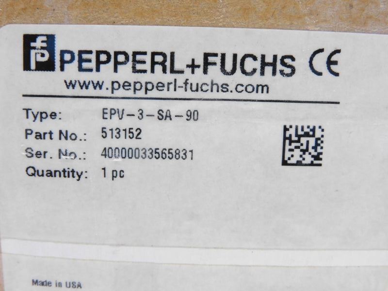 PEPPERL+FUCHS EPV-3-SA-90 513152 NSMP