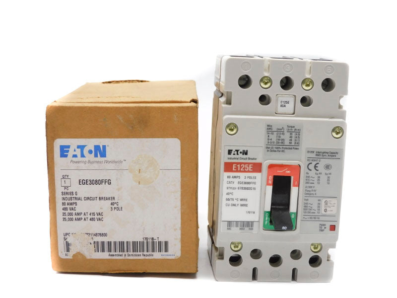 EATON EGE3080FFG SER. G 480VAC 80A NSMP