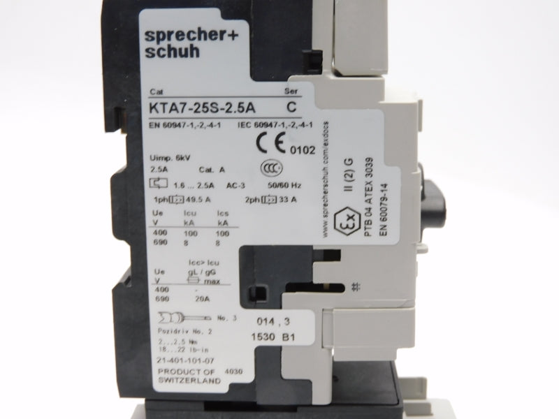 SPRECHER+SCHUH CL7-9-10-120-AS2.5A-A10 CFDAAMASVGA10 110/120V 1.6-2.5A NSMP