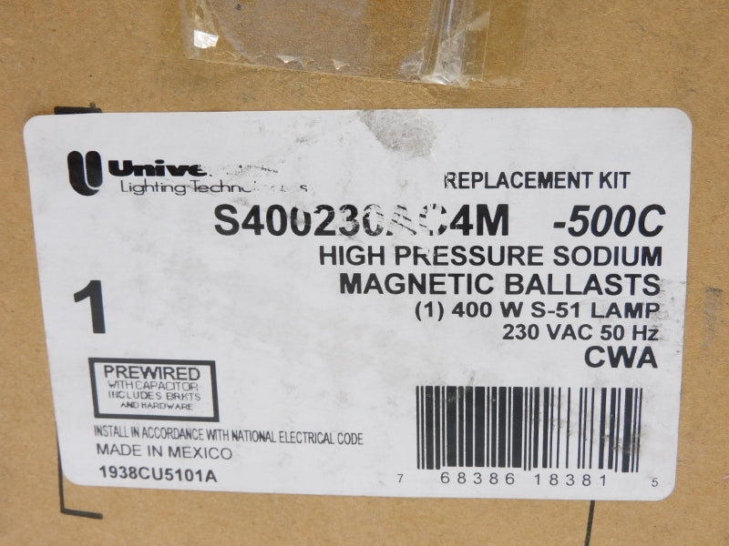 UNIVERSAL S400230AC4M-500C 230VAC 2.05A NSMP