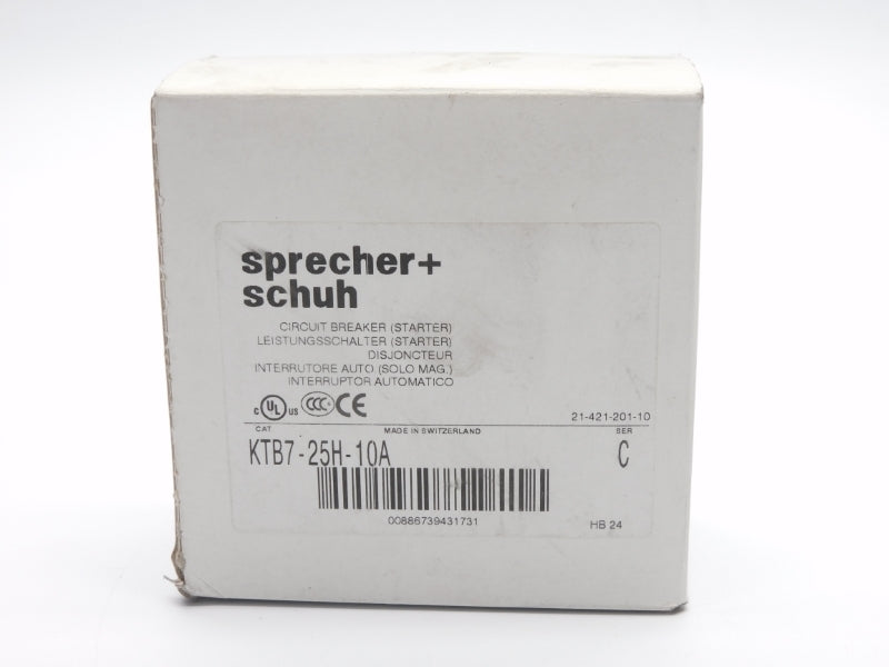 SPRECHER+SCHUH KTB7-25H-10A SER. C 690V 10A NSMP