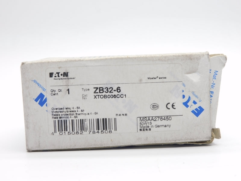 EATON XTOB006CC1 ZB32-6 690V 4-6A NSMP