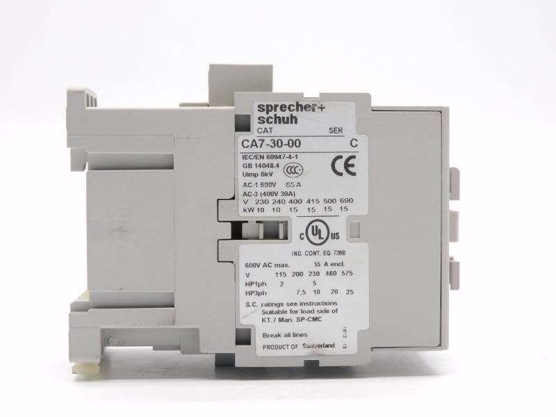 SPRECHER+SCHUH CA7-30-00-480 SER. C 440/480V 65A UNMP