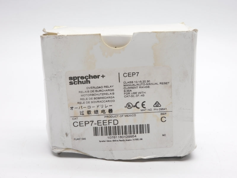 SPRECHER+SCHUH CEP7-EEFD SER. C 690V 9-45A NSMP