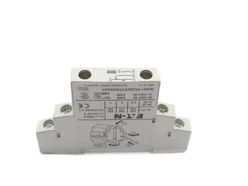 EATON NHI21-PKZ0 XTPAXSA21 600VAC 6A NSNP