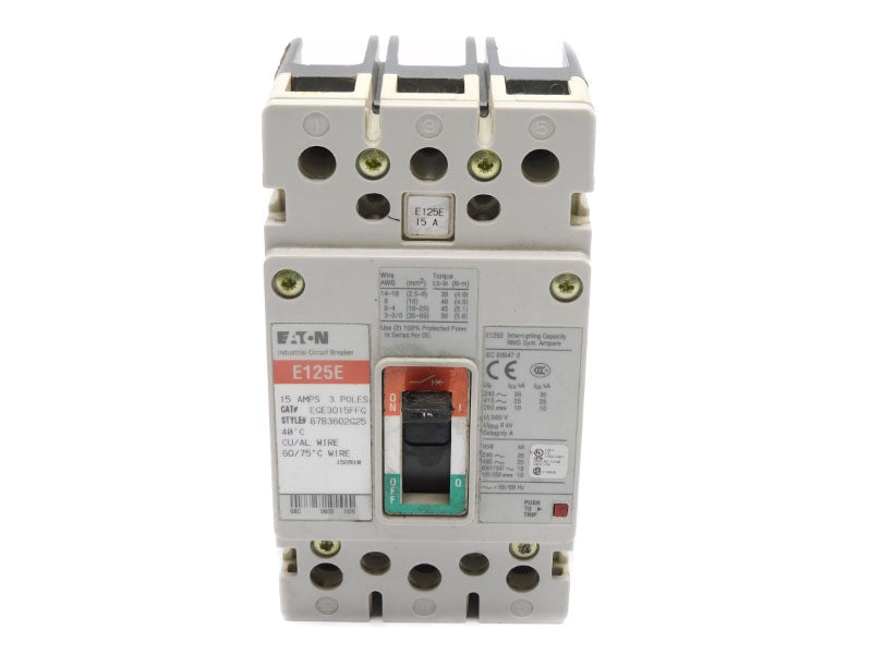 EATON EGE3015FFG 480V 15A UNMP